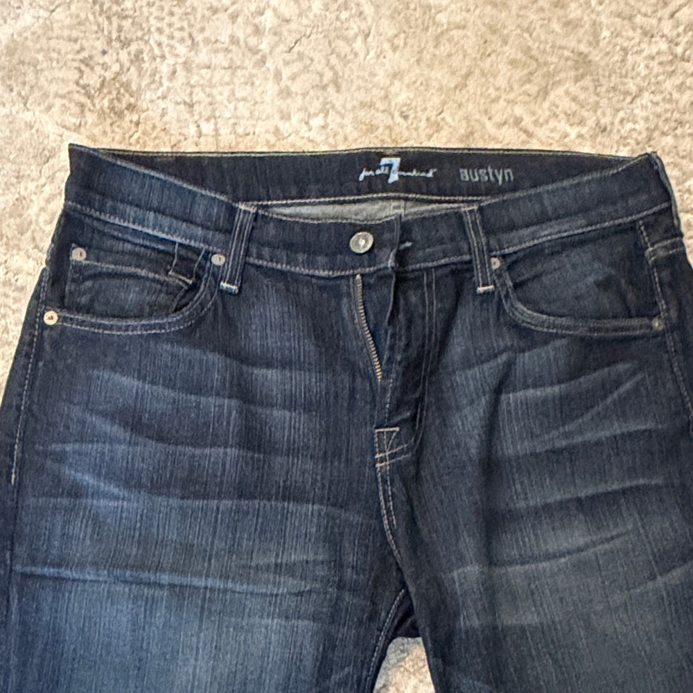 7 For All Mankind Men's Indigo Relaxed Jeans